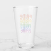 Rainbow Pride Retro Glas (Rückseite)