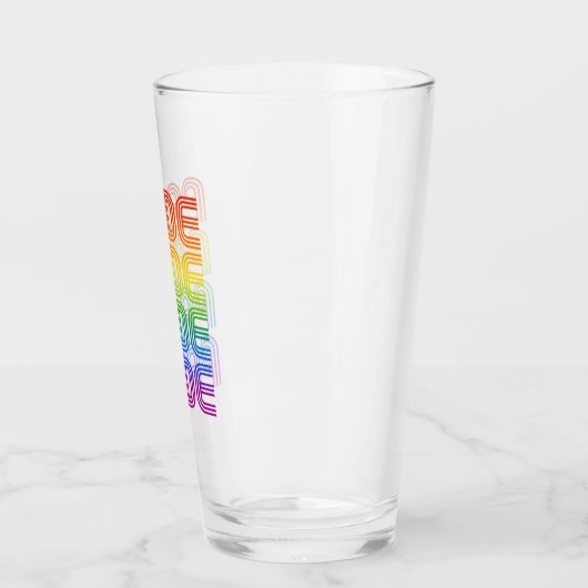 Rainbow Pride Retro Glas (Links)