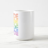 Rainbow Pride Retro Kaffeetasse (Mittel)