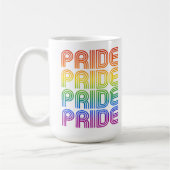 Rainbow Pride Retro Kaffeetasse (Links)
