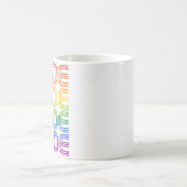 Rainbow Pride Retro Kaffeetasse (Mittel)