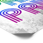 Rainbow Pride Retro Poster (Ecke)