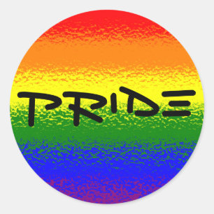 Rainbow Pride Runder Aufkleber
