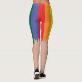 Rainbow Pride Running Paint New Fun Leggings (Rückseite)