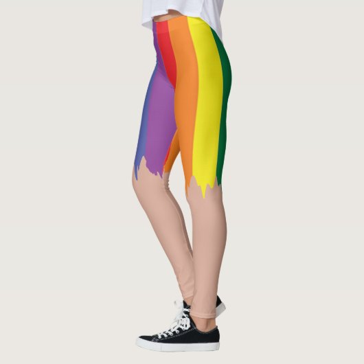 Rainbow Pride Running Paint New Fun Leggings (Links)