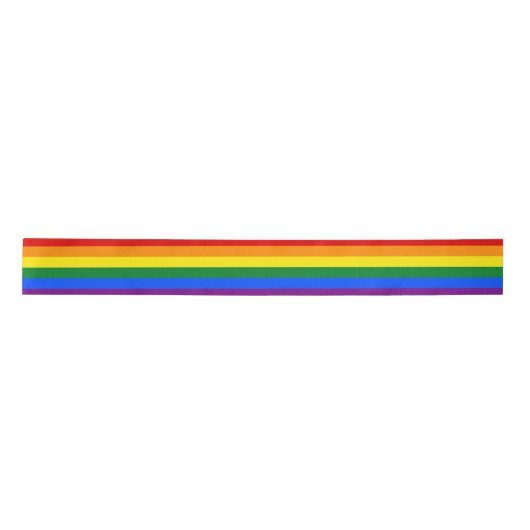 Rainbow Pride Satinband (Vorderseite)