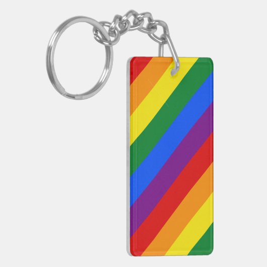 Rainbow Pride Schlüsselanhänger (Vorderseite links)