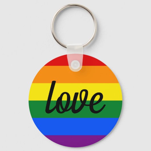 Rainbow Pride Schlüsselanhänger (Vorderseite)
