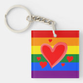 Rainbow Pride Schlüsselanhänger (Vorderseite)