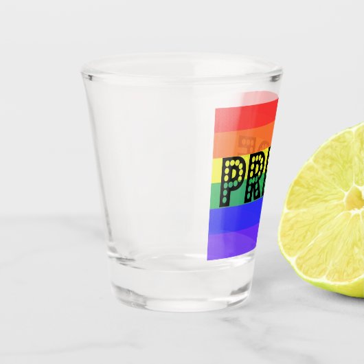Rainbow Pride Schnapsglas (Links)