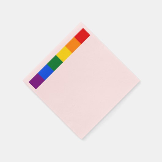 Rainbow Pride Serviette (Ecke)