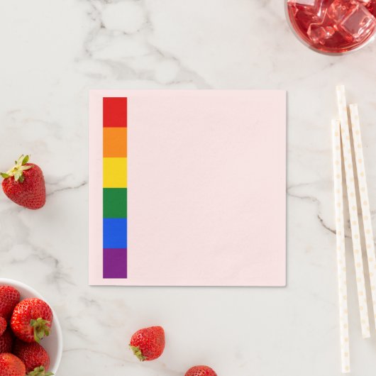 Rainbow Pride Serviette (Beispiel)