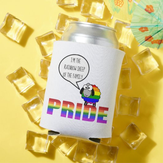 Rainbow Pride Sheep kann kühler werden Dosenkühler (In Situ Sommer)