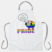 Rainbow Pride Sheep Schürze, groß Schürze (Vorderseite)