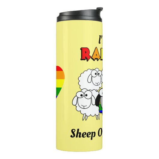 Rainbow Pride Sheep Thermosbecher (Nach links gedreht)
