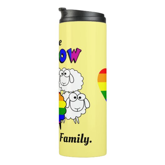 Rainbow Pride Sheep Thermosbecher (Nach rechts gedreht)