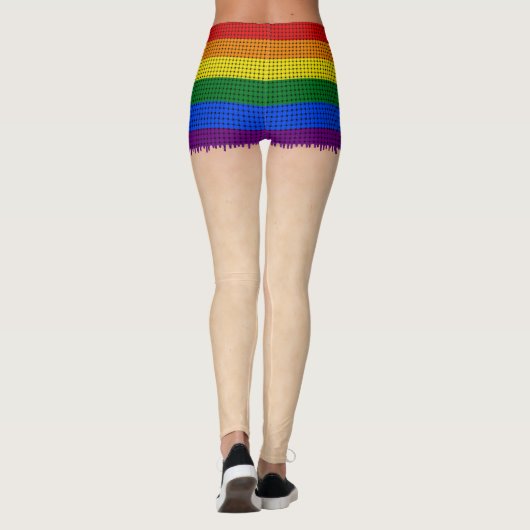 Rainbow Pride Shorts Leggings (Rückseite)