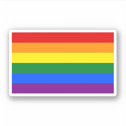 Rainbow Pride Sticker (Vorderseite)