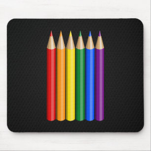 Rainbow-Pride-Stifte Mousepad