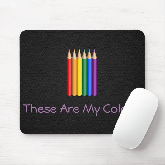 Rainbow-Pride-Stifte Mousepad (Mit Mouse)