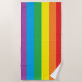 "Rainbow Pride" Strandtuch (Vorderseite)