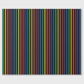 Rainbow Pride Stripe Wrapping Paper Geschenkpapier (Flach)