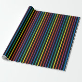 Rainbow Pride Stripe Wrapping Paper Geschenkpapier (Ungerollt)