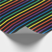 Rainbow Pride Stripe Wrapping Paper Geschenkpapier (Ecke)