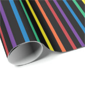 Rainbow Pride Stripe Wrapping Paper Geschenkpapier (Rolleneckpunkt)