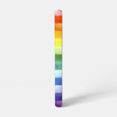 Rainbow Pride Stripes Colorful Fun Initialname Samsung Galaxy Hülle (Linke Seite)