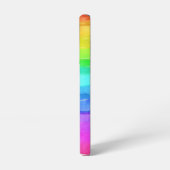 Rainbow Pride Stripes Colorful Fun Initialname Samsung Galaxy Hülle (Linke Seite)