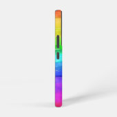 Rainbow Pride Stripes Colorful Fun Initialname Samsung Galaxy Hülle (Rechte Seite)