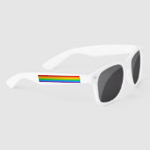 Rainbow Pride Stripes Sonnenbrille (Rechts)