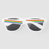 Rainbow Pride Stripes Sonnenbrille (Rückseite)