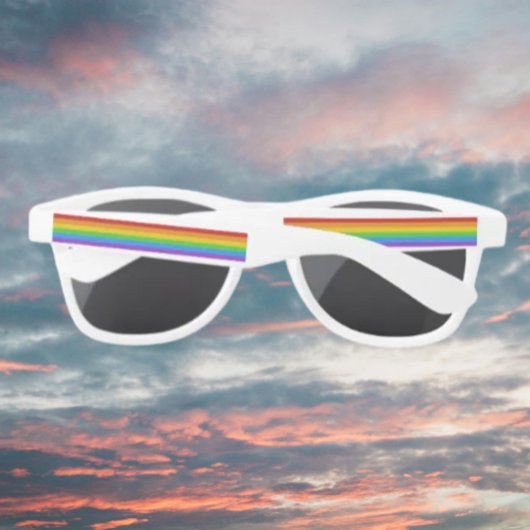 Rainbow Pride Stripes Sonnenbrille
