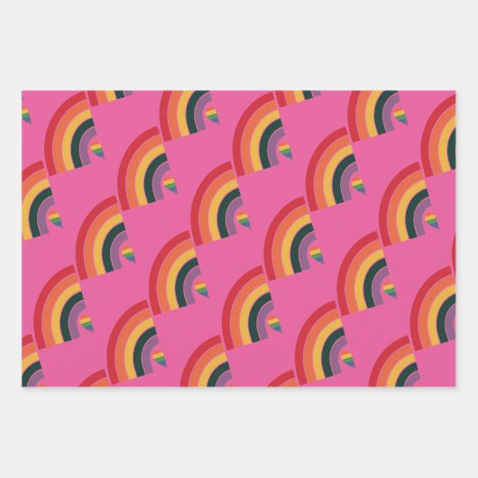 Rainbow Pride Tissue Paper Wrappers Geschenkpapier Set (Vorderseite 3)
