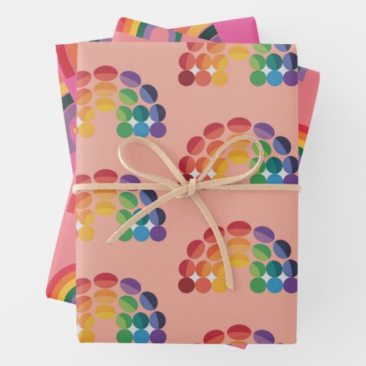 Rainbow Pride Tissue Paper Wrappers Geschenkpapier Set (Beispiel)