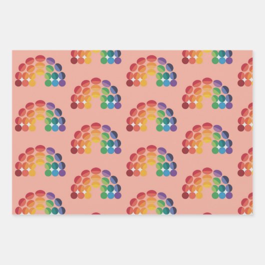Rainbow Pride Tissue Paper Wrappers Geschenkpapier Set (Vorderseite)