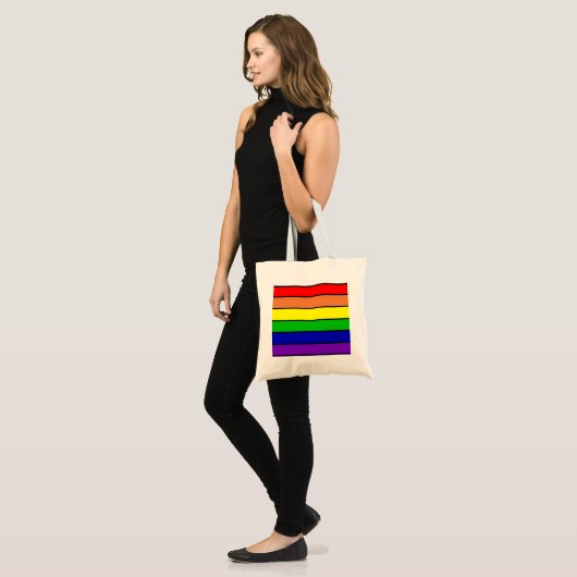 Rainbow Pride Tragetasche (Vorderseite (Model))