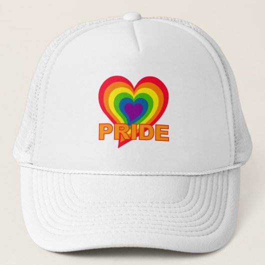 Rainbow-Pride Truckerkappe (Vorderseite)