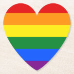 Rainbow Pride Untersetzer<br><div class="desc">Die Regenbogenflagge repräsentiert das Diversity von Schwulen und Lesben auf der ganzen Welt. In der ursprünglichen 8-Farben Version stand Rosa für Sexualität,  rot für Leben,  orange für Heilung,  gelb für die Sonne,  grün für die Natur,  türkis für Kunst,  indigo für Harmonie und violett für Geist.</div>