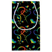 Rainbow Pride Valentine Geschenktasche Kleine Geschenktüte (Rückseite)