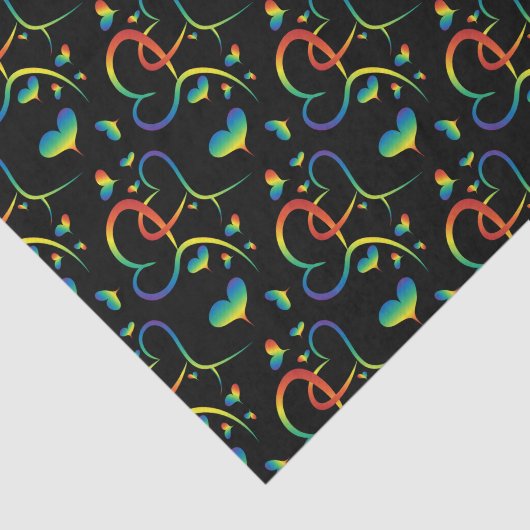 Rainbow Pride Valentine Gewebepapier Seidenpapier (Ausschnitt)