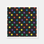 Rainbow Pride Valentine Paper Napkin Serviette (Vorderseite)