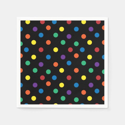 Rainbow Pride Valentine Paper Napkin Serviette (Vorderseite)