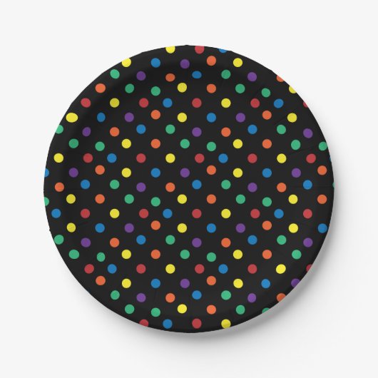 Rainbow Pride Valentine Paper Plate Pappteller (Vorderseite)