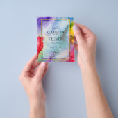 RAINBOW PRIDE WEDING INVITATION Tinte LeahG Flyer (Gruppe)