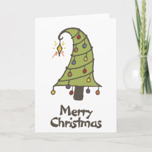 Rainbow Pride Whimsical Weihnachtsbaum Feiertagskarte
