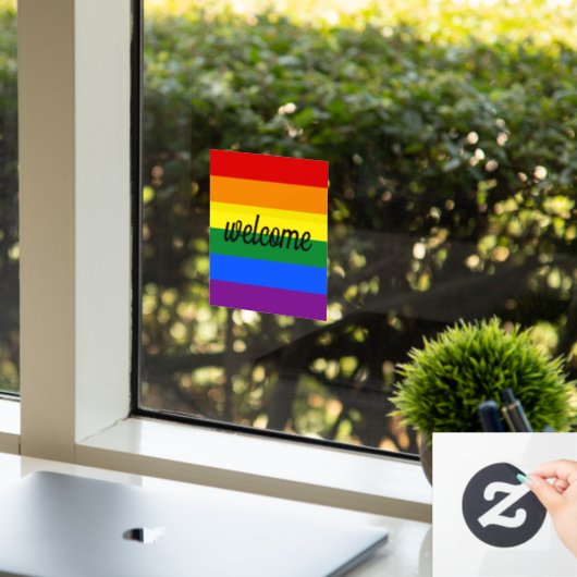 Rainbow Pride Window Fensteraufkleber (Büro)