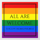 Rainbow Pride Window Fensteraufkleber (Blatt)